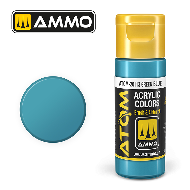 Ammo Mig : Green Blue (20ml) │ Atom Acrylique Paint