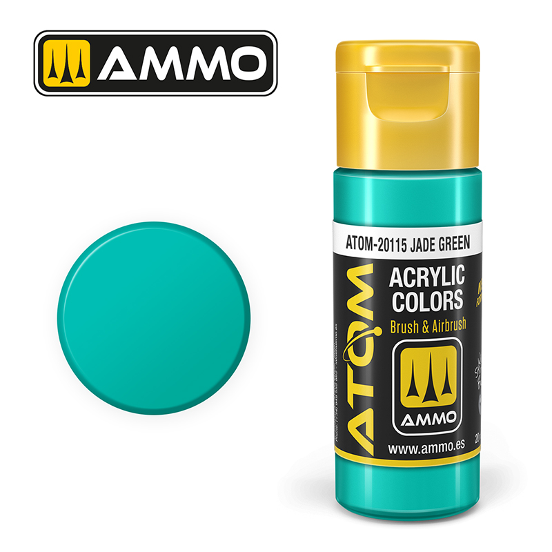 Ammo Mig : JADE GREEN (20ml) │ Atom Acrylique Paint