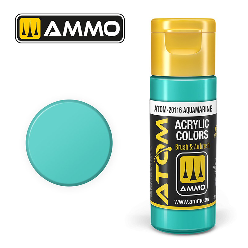 Ammo Mig : Aquamarine (20ml) │ Atom Acrylique Paint