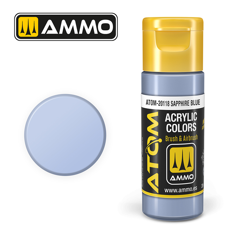 Ammo Mig : SAPPHIRE BLUE (20ml) │ Atom Acrylique Paint