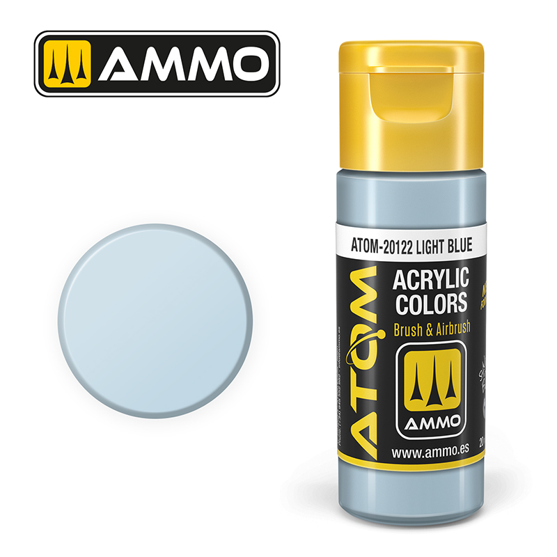 Ammo Mig : LIGHT BLUE (20ml) │ Atom Acrylique Paint