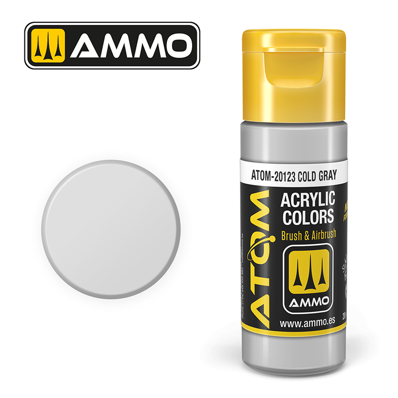 Ammo Mig : Cold Gray (20ml) │ Atom Acrylique Paint