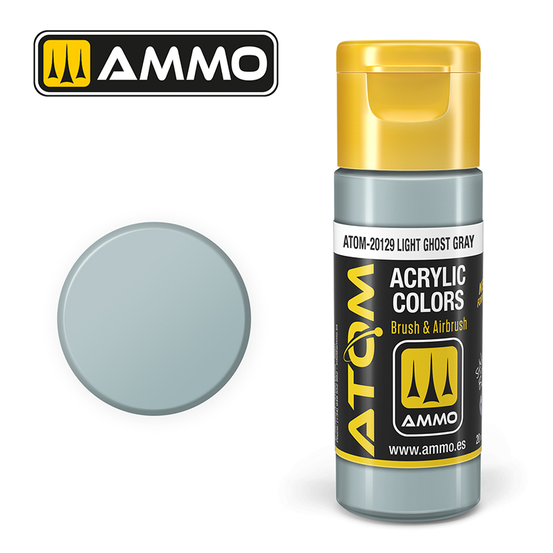 Ammo Mig : LIGHT GHOST GRAY (20ml) │ Atom Acrylique Paint