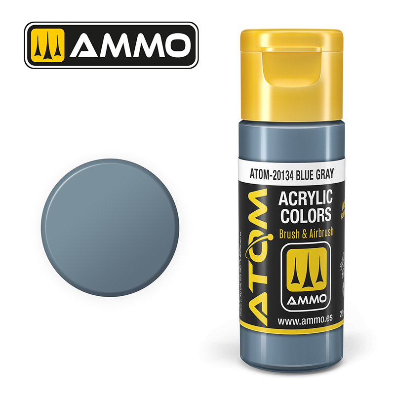 Ammo Mig : Blue Grey (20ml) │ Atom Acrylique Paint