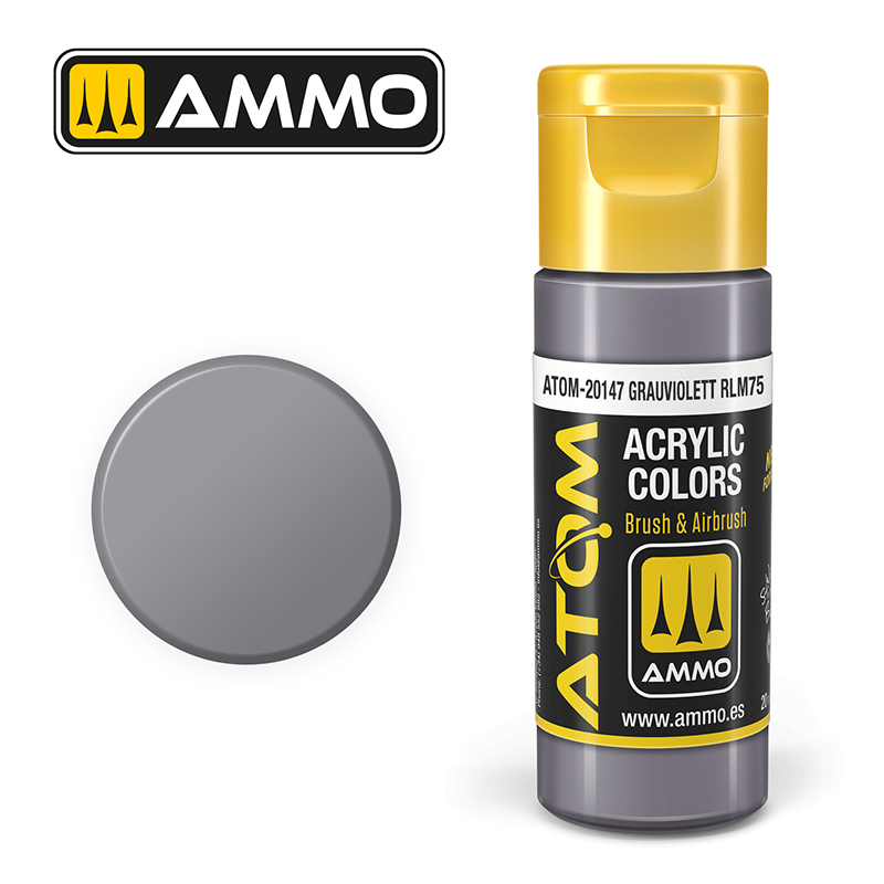 Ammo Mig : Grauviolett RLM75 (20ml) │ Atom Acrylique Paint