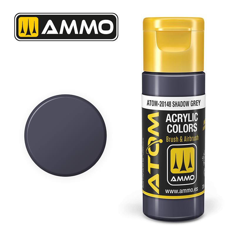 Ammo Mig : SHADOW GREY (20ml) │ Atom Acrylique Paint