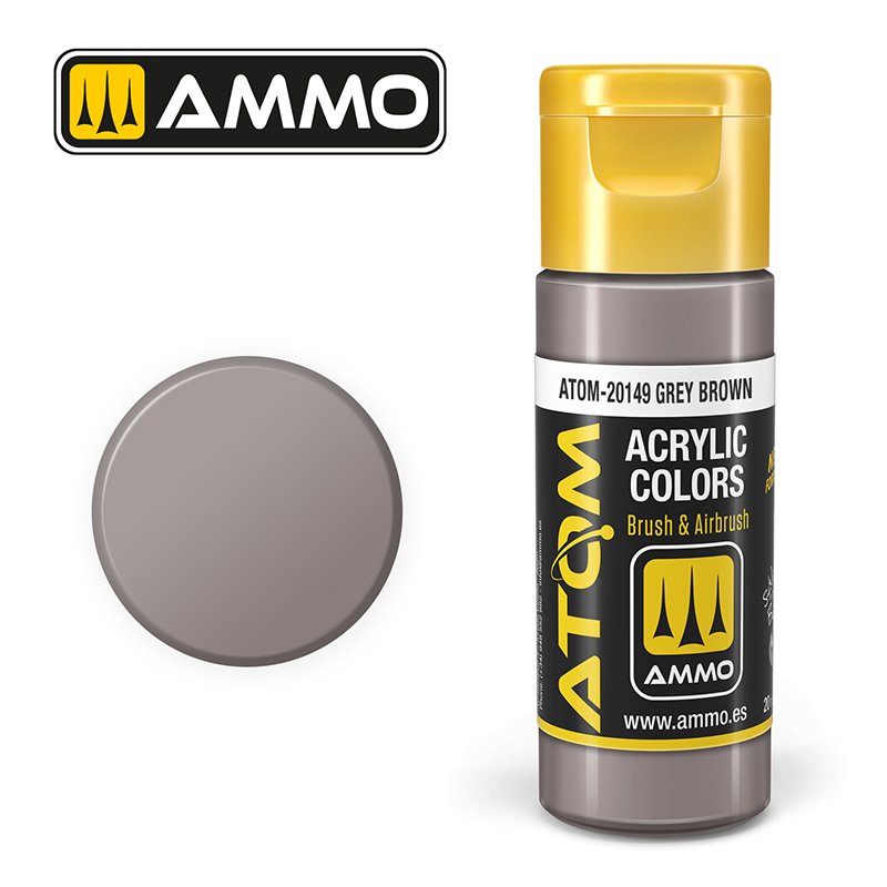 Ammo Mig : Grey Brown (20ml) │ Atom Acrylique Paint