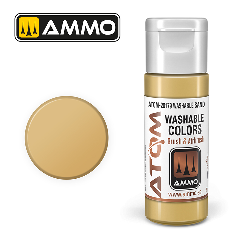 Ammo Mig : WASHABLE SAND (20ml) │ Atom Acrylique Paint