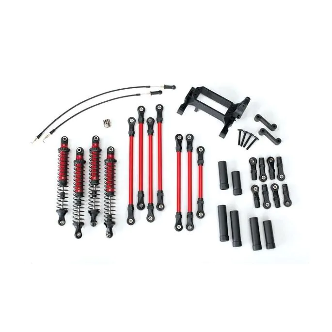 Traxxas : Set de Biellettes │ Supports Long (Rouge)