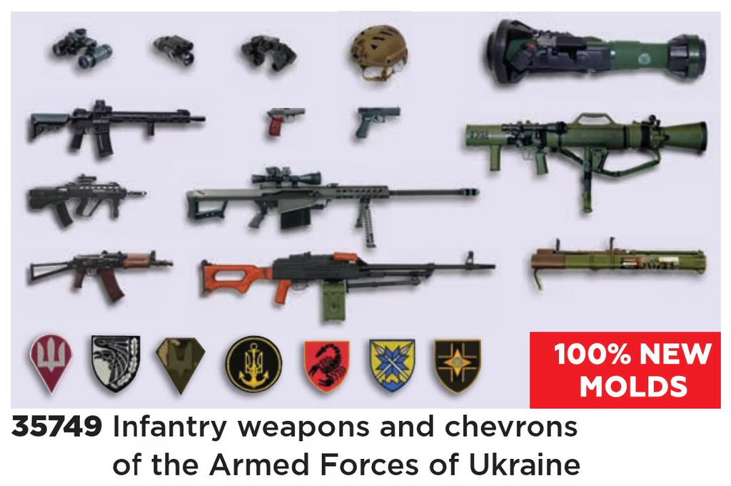 Thunder : Infantry weapons and chevrons
of the Armed Forces of Ukraine