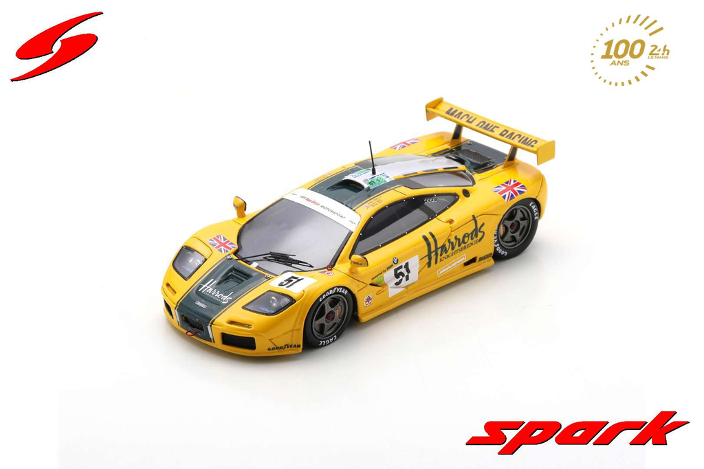 Spark : McLaren F1 GTR No.51 Mach One Racing 3rd 24H Le Mans 1995
A. Wallace - D. Bell - J. Bell