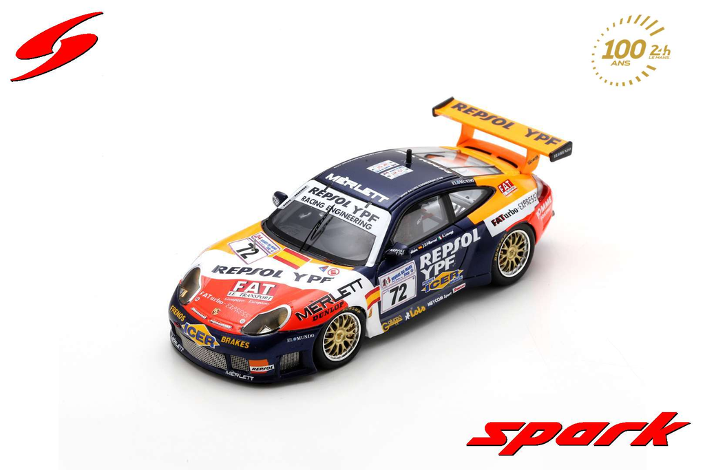 Spark : Porsche 996 GT3 R No.72 Repsol Racing Engineering 24H Le Mans 2000
T. Saldana – G. Lavaggi – J. Diez de Villarroel