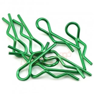 Bittydesign : Clips Carrosserie 1/10 - Vert (8pcs) 