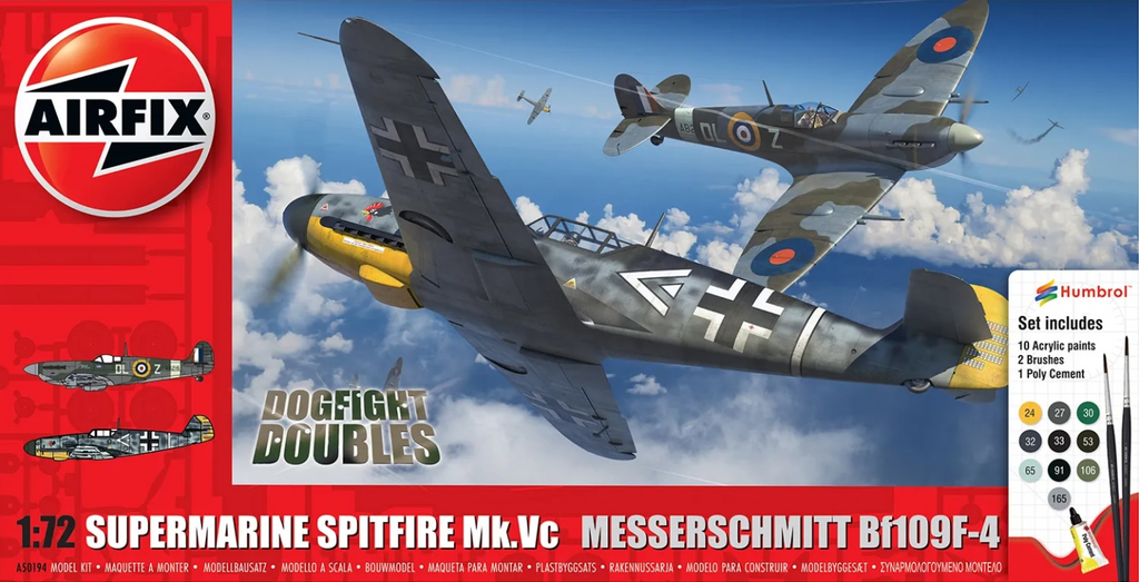 Airfix : Dogfight Double Supermarine Spitfire Mk.Vc vs Bf109F-4