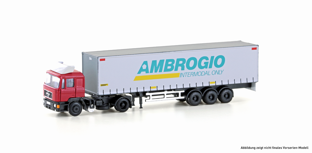 Minis : Man F90 Semi Bache Ambrogio 