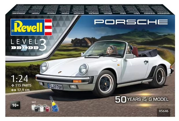 Revell : Porsche 911 Cabriolet " Peinture et colle"