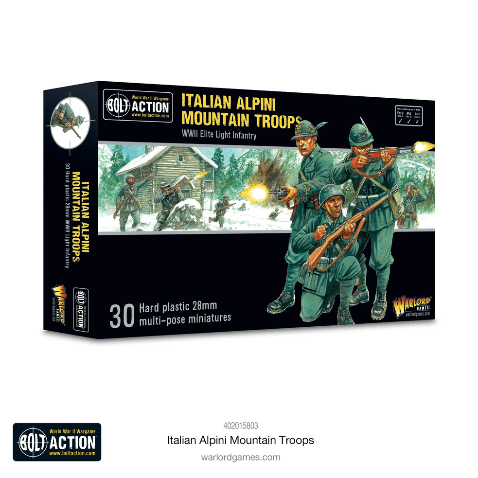 Bolt Action : Italian Alpini Mountain Troops - Support Group │ Early - Mid