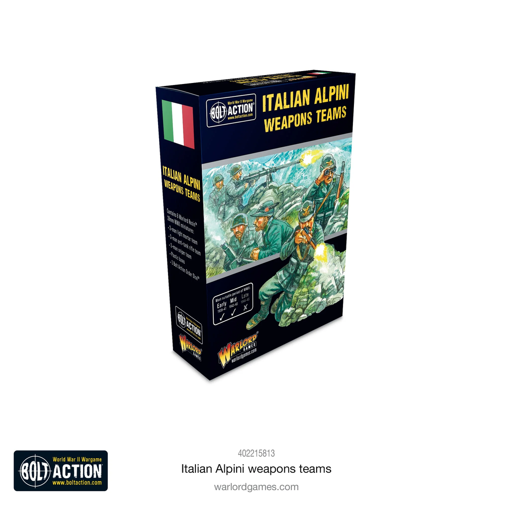 Bolt Action : Italian Alpini Mountain Troops - Weapons Teams │ Early - Mid (copie)