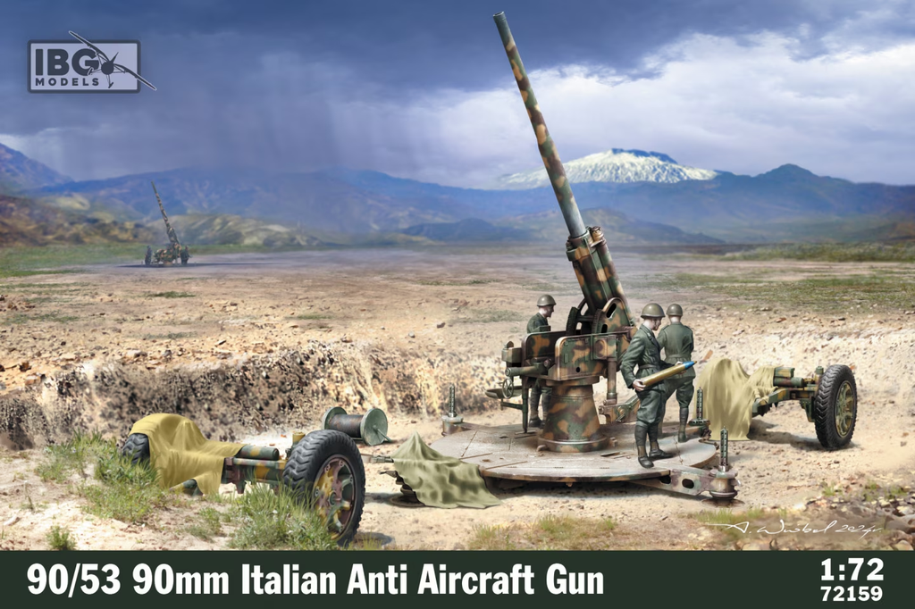 IBG Models : 90/53 90mm Italian Anti Aircraft Gun