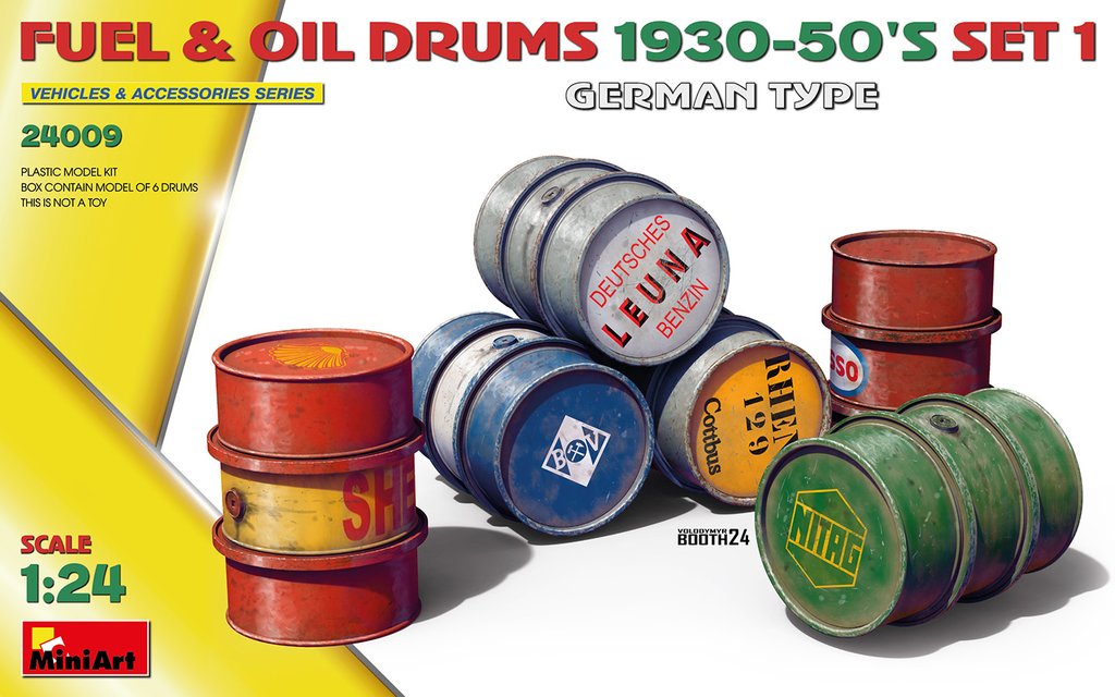 MiniArt : Fuel & Oil Drums │ 1930-50 set 1  