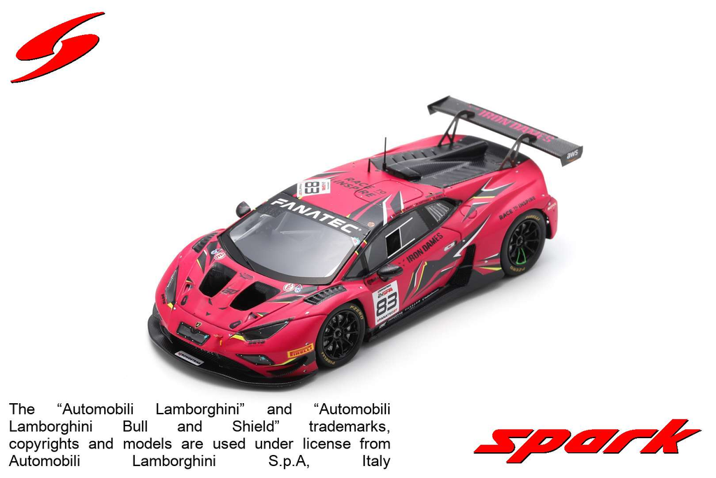 Spark : Lamborghini Huracán GT3 EVO 2 No.83 Iron Dames 24H Spa 2023 D.Pin - R.Frey - S.Bovy - M.Gatting