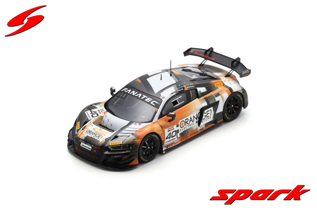 Spark : Audi R8 LMS GT3 EVO II │ No.40 Audi Sport Orange 1 7th 24H Spa 2023 R. Feller - M. Drudi - D. Marschall