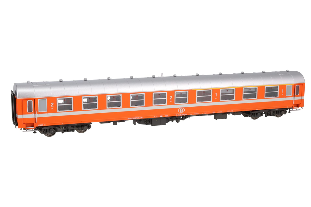 LSModels : Voiture I4 A4B6 Orange Toit argenté SNCB-NMBS