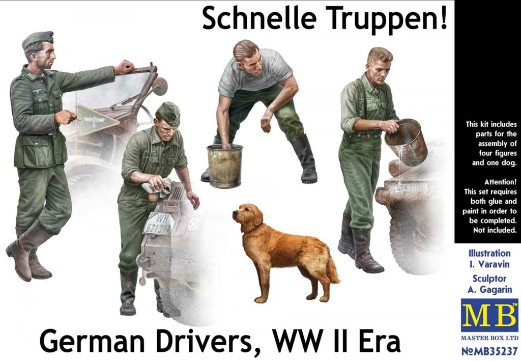 Masterbox : German Drivers, WW II Era Schnelle Truppen 