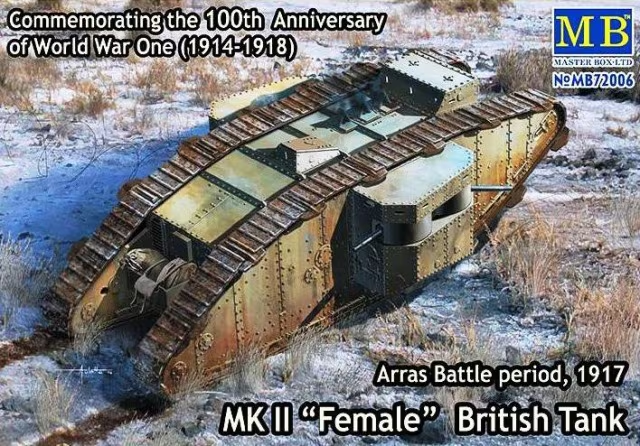 MasterBox : MK II "Female" British Tank Arras Battle period, 1917