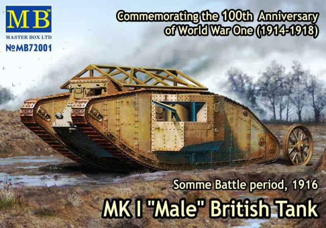 MasterBox : MK I "Male" │ British Tank Somme Battle period - 1916