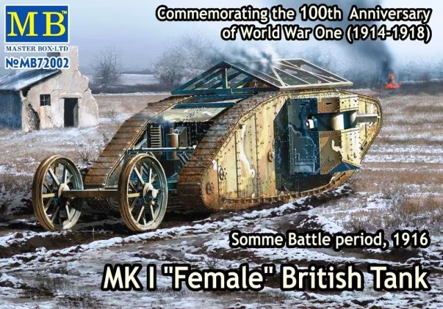 MasterBox : MK I "Female" │ British Tank Somme Battle period - 1916