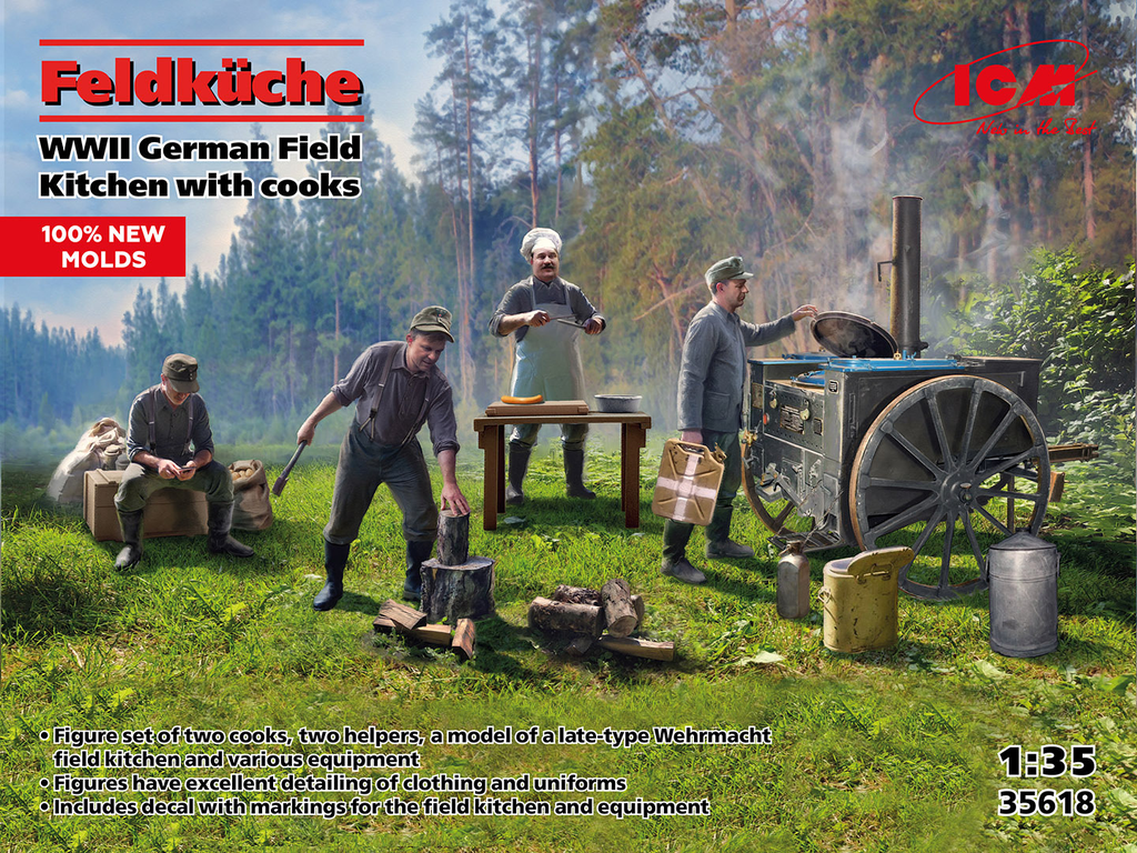 ICM : Feldküche │ WWII German Field Kitchen with cooks