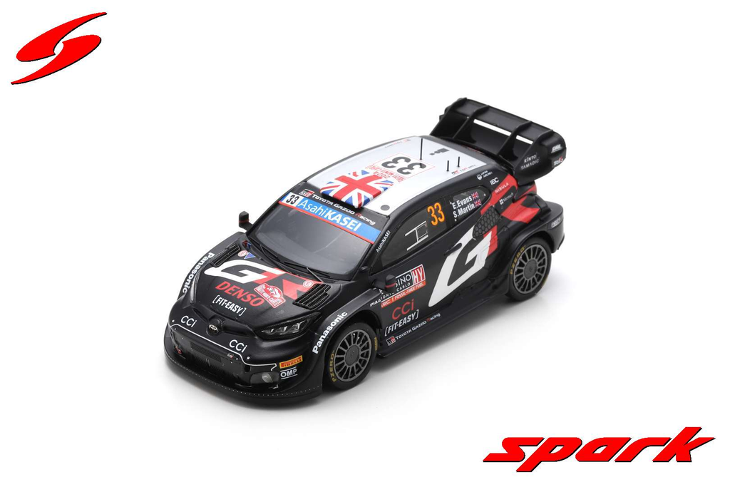 Spark : TOYOTA GR Yaris Rally1 HYBRID │ No.33 TOYOTA GAZOO Racing WRT 3rd Rally Monte Carlo 2024 E. Evans - S. Martin