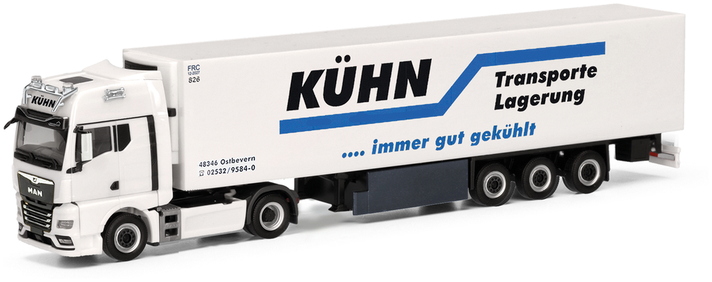 Herpa : Semi-remorque frigorifique MAN TGX GX 
│ Kühn Kühltransporte