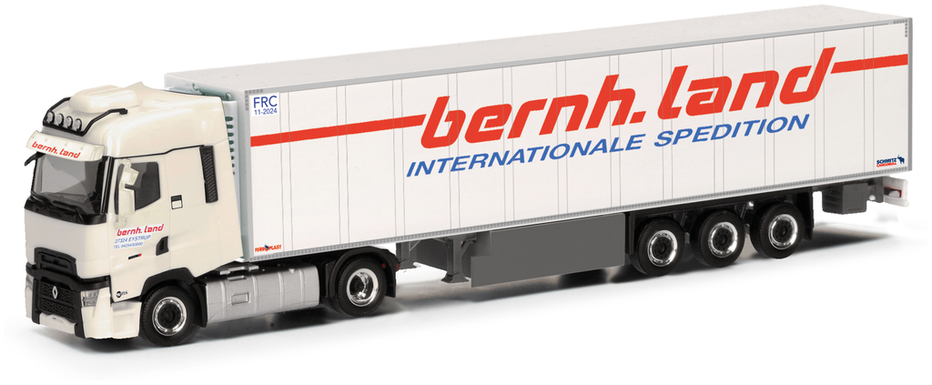 Herpa : Camion semi-remorque frigo Renault T facelift │ Bernhard Land