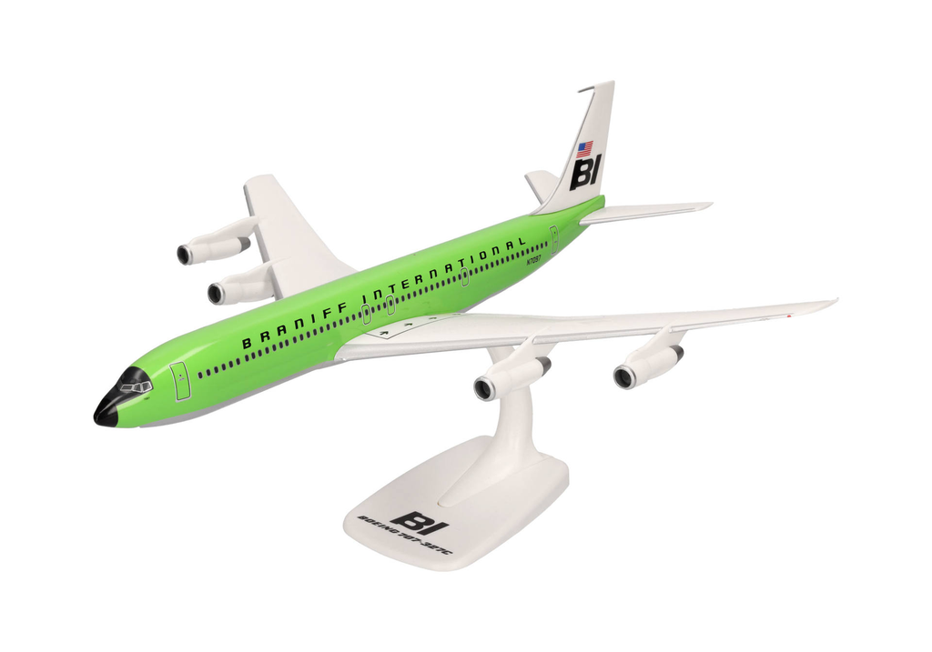 Herpa : Braniff International Boeing 707-320 │ Solid lime green 