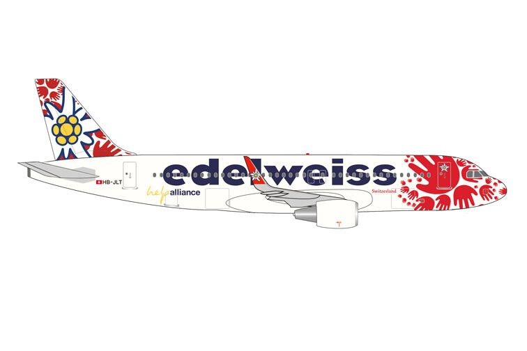 Herpa : Airbus A320 Edelweiss Air Help Alliance 