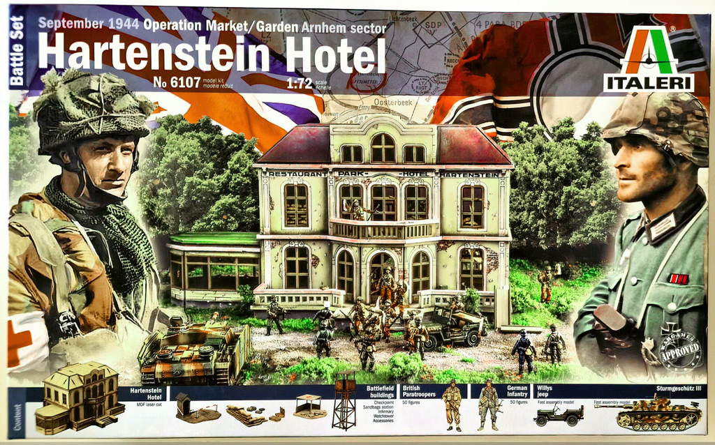 Italeri : 1944 Market Garden Hartenstein Hotel │ Battle Set 