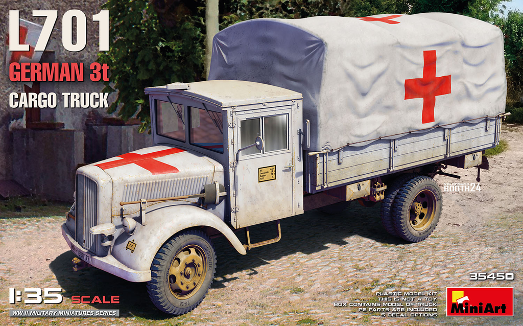 Miniart : German L701 German cargo Truck Ambulance