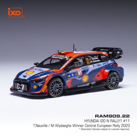 Ixo Models : Hyundai I20 N Rally1 │ No11 Central European Rally 2023 T. Neuville - M. Wydaeghe