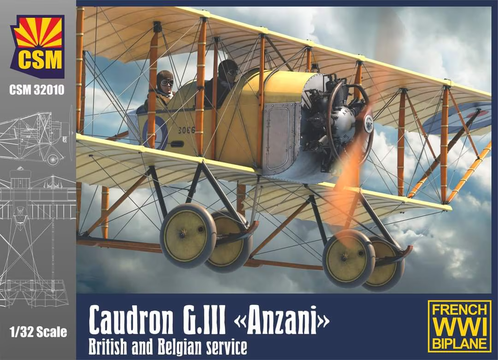 CSM : Caudron G.III "Anzani" │ British and Belgian Service