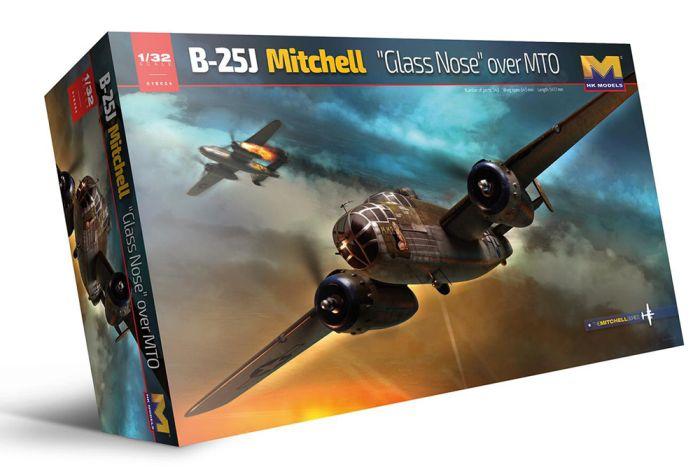 HK Models  : North American B-25J Mitchell Glass Nose over MTO