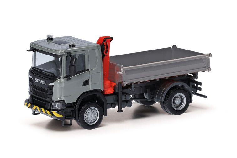 Herpa : Scania XT17 S.kipper │Gris 