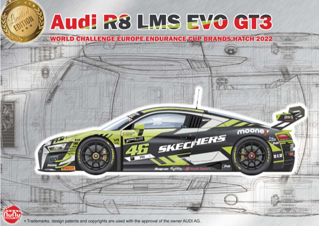 Nunu : Audi R8 LMS GT3 n°46 World Challenge Europe Imola . Rossi-Vervisch-Muller 