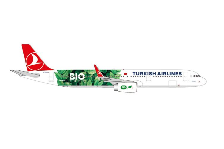 Herpa : Airbus A321 Turkish Airlines Bio Fuel Kalecik 