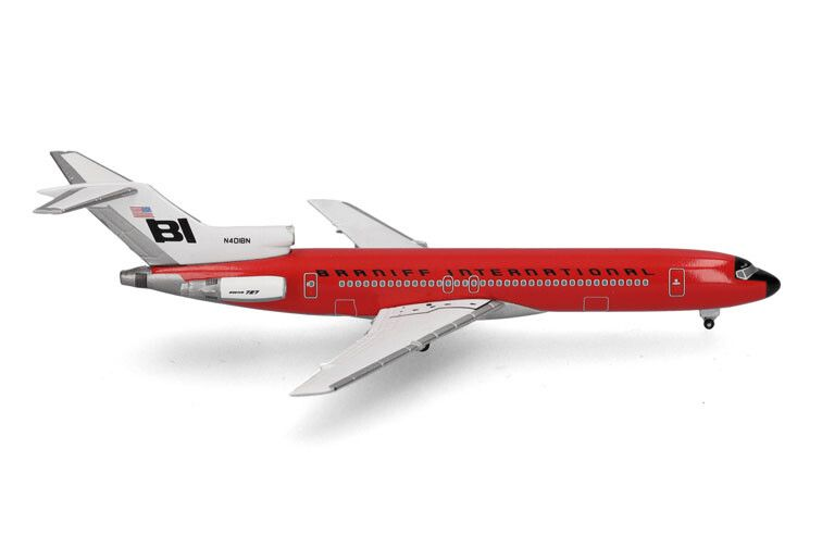 Herpa : Boeing 727-200 Braniff International Solid Red 