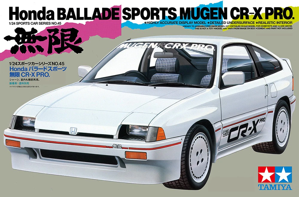 Tamiya : Honda Ballade Sports Mugen CR-X Pro 