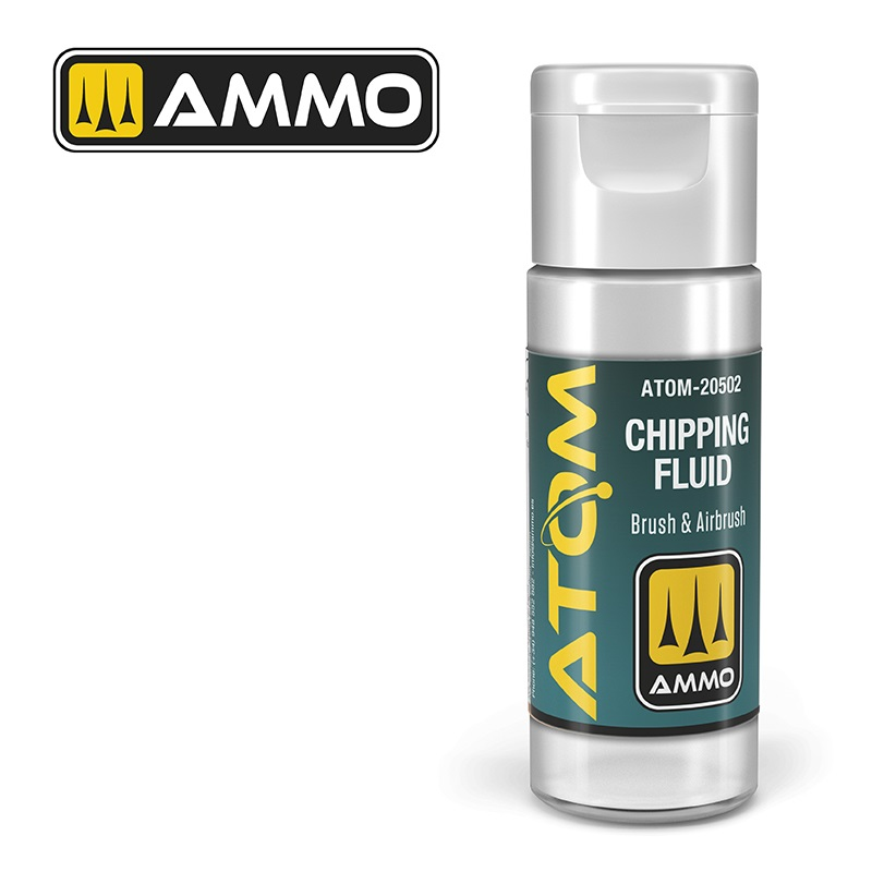 Ammo Mig : Chipping Fluid Brush & Airbrush │ Atom Acrylique Paint