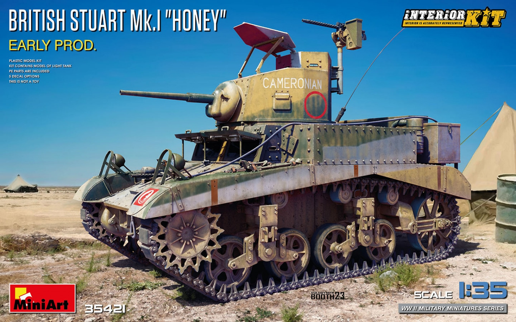 MiniArt : British Stuart Mk.I "Honey" Early Prod. 
 │ Interior Kit