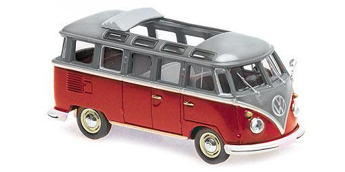 Maxichamps : Volkswagen T1 Samba Bus │ 1963 - Rouge 